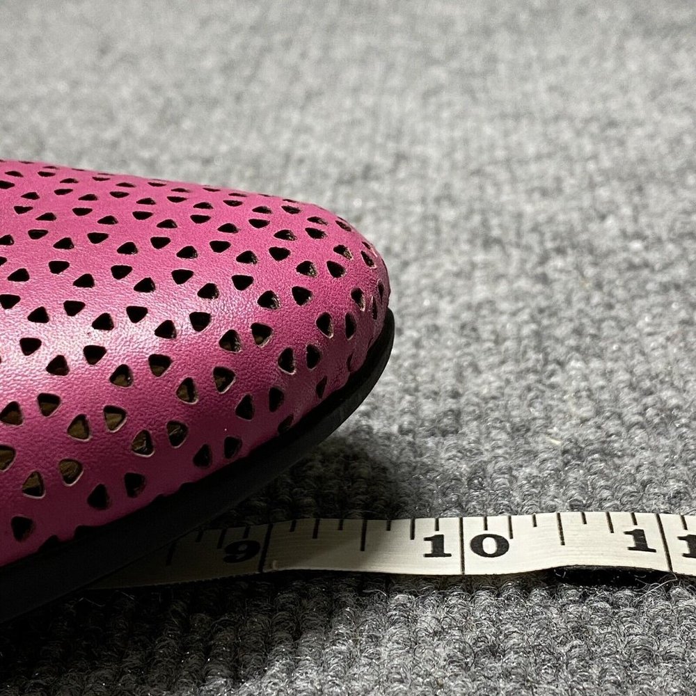 Dansko Neely Perforated Leather Flats Womens 36 / US 6 Pink Slip On Shoes - Picture 8 of 11
